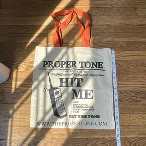 Proper tone tote bag